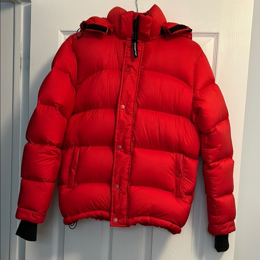 TNA Red Puffer Jacket